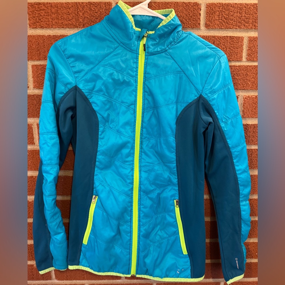 C9 by Champion Lightweight Jacket – Teal Blue Neon Trim – Size S